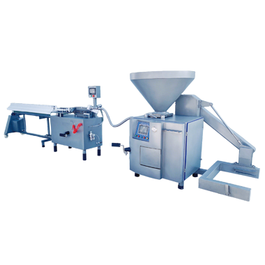 真空灌装机+高速扭结机